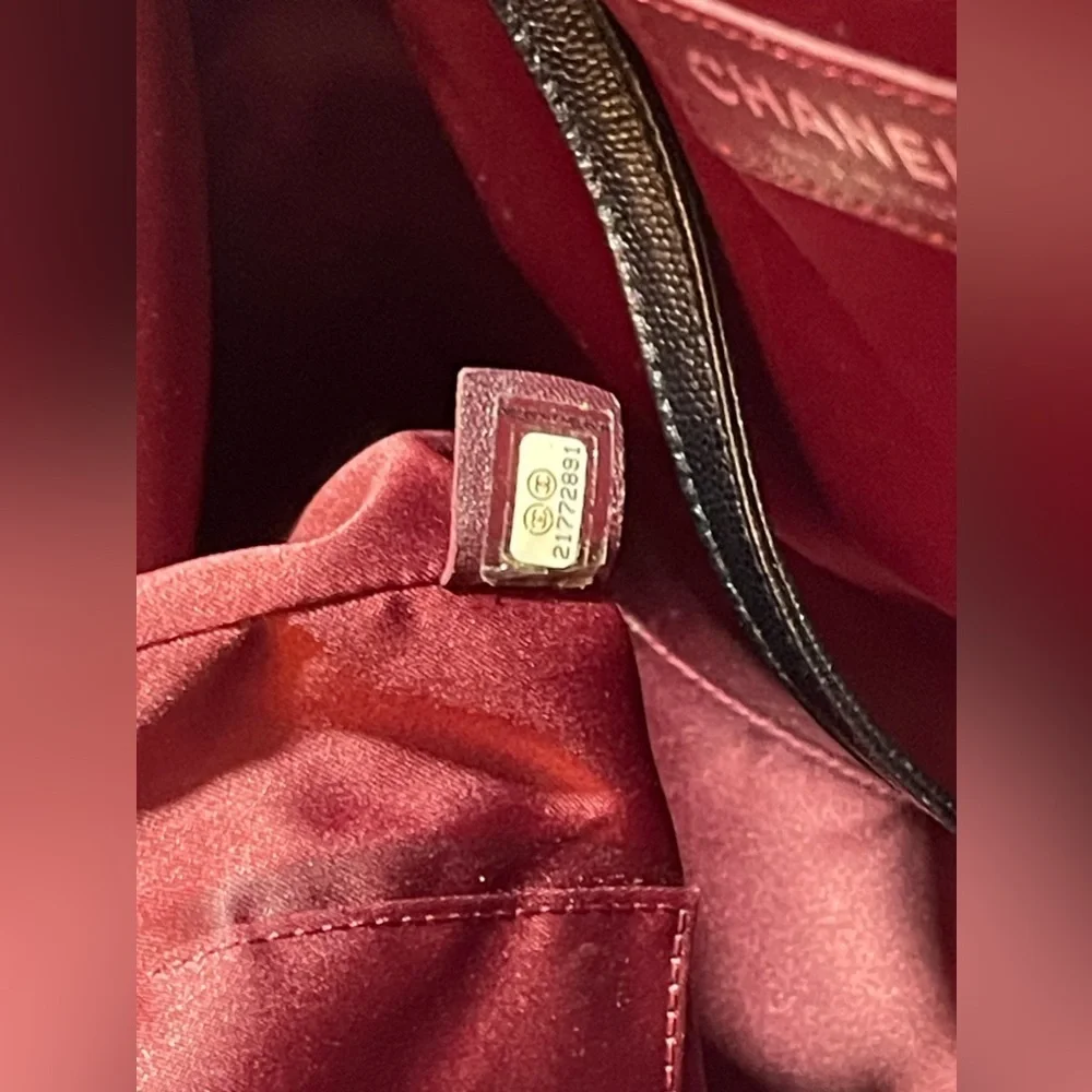 Chanel Black Caviar Leather Top Handle Executive Cerf Tote Bag - Picture 9 of 17